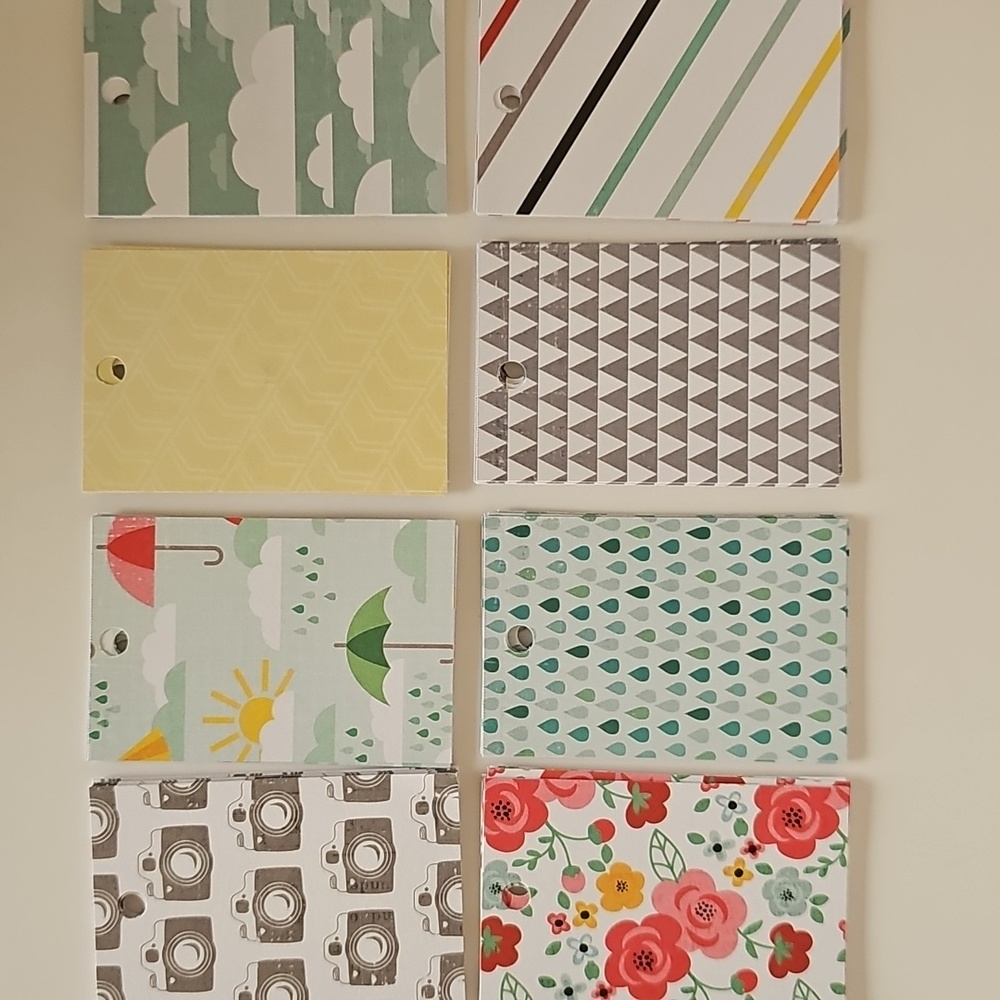 64 Colorful Spring Theme Hand Cut Cardstock Gift Tag Set